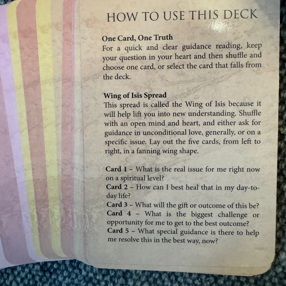 ORACLE CARDS! Gorgeous Isis oracle cards for tarot reading - Picture 4 of 4
